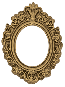Mini Frame — Oval Medium Ornate