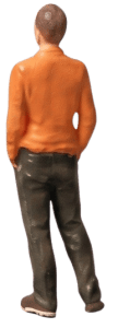 Figurine — Single Museum Visitor (random pose)
